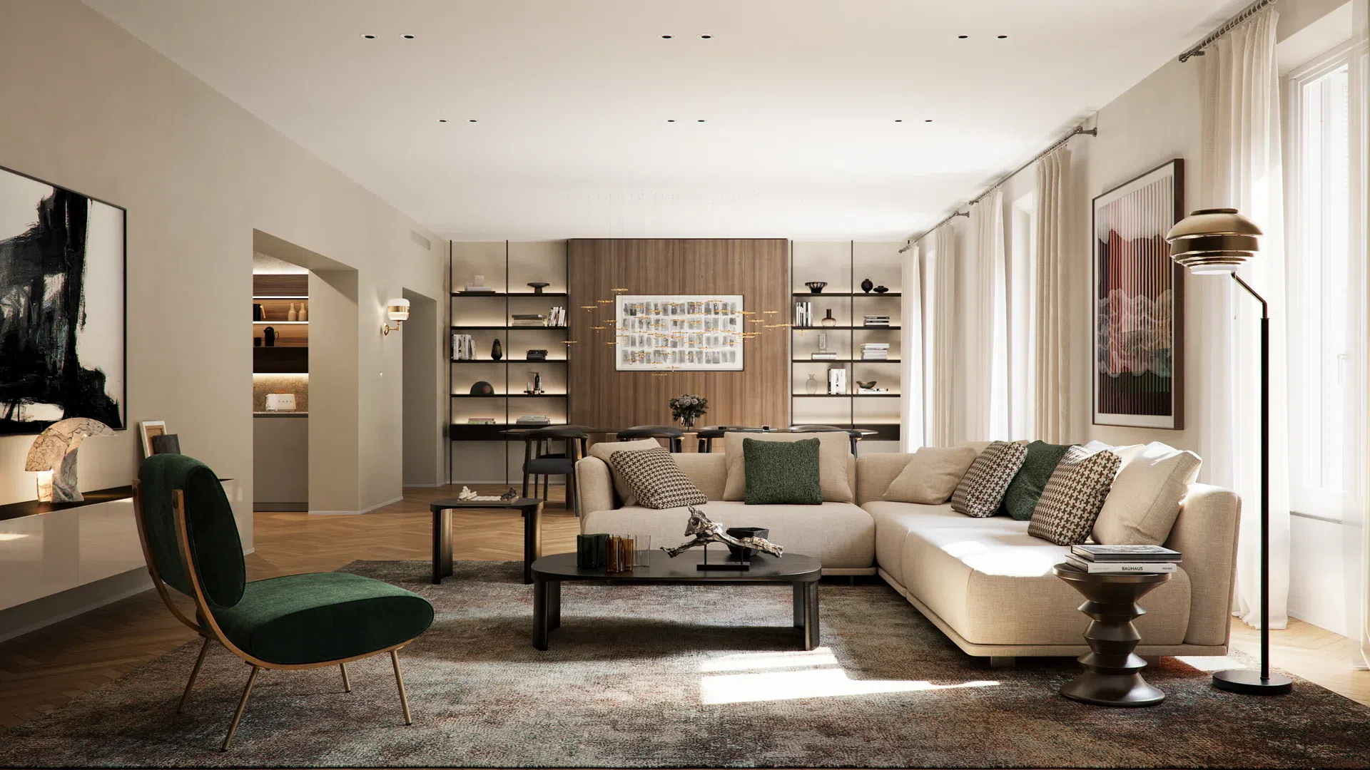 Palazzo Poma Milan living